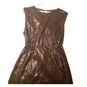 Black Sequin Dress